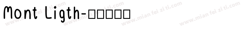 Mont Ligth字体转换